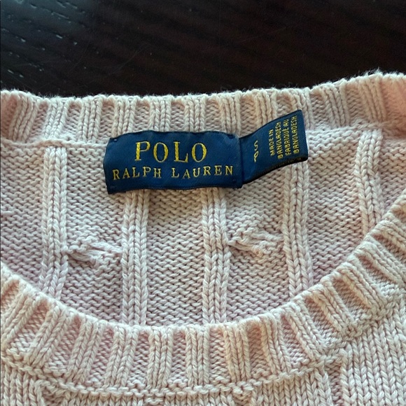 Polo by Ralph Lauren Light Pink Crewneck Sweater - Picture 4 of 4